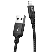 Кабель USB - Apple lightning Hoco X14 Times Speed 10W 100см 2A  (black)