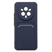Чехол-накладка - SC337 с картхолдером для "Realme 14 Pro+" (dark blue) (240831)