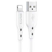 Кабель USB - Apple lightning Borofone BX48 12W 100см 2,4A  (white)