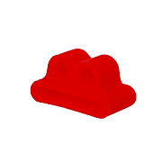 Держатель - силиконовый для наушников "Apple AirPods" (red)