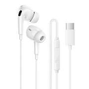 Проводные наушники внутриканальные Borofone BM100 Pro Type-C  (white)