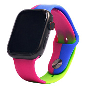 Ремешок - ApW Apple Watch 38/40/41 mm силикон (015) (multicolor)