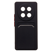 Чехол-накладка - SC337 с картхолдером для "Honor X9c" (black) (239129)