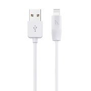 Кабель USB - Apple lightning Hoco X1 Rapid 2pcs  100см 2,1A  (white)