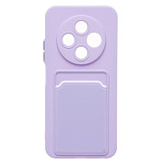 Чехол-накладка - SC337 с картхолдером для "Tecno Spark 30C 4G" (light violet) (237705)