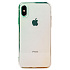 Чехол-накладка - SC169 для "Apple iPhone X/iPhone XS" (green/gold)