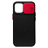 Чехол-накладка - SC193 для "Apple iPhone 12 Pro Max" (black/red)