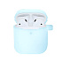 Чехол - SCP09 для кейса "Apple AirPods/AirPods 2" силиконовый люминесцентный (blue)