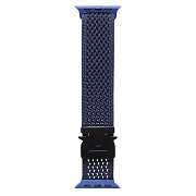 Ремешок - ApW42 Nylon на застежке Apple Watch 42/44/45/49 mm (dark blue)