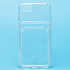 Чехол-накладка - SC276 с картхолдером для "Apple iPhone 7/iPhone 8/iPhone SE 2020" (transparent) (210434)