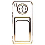 Чехол-накладка - SC305 с картхолдером для "Honor 50 Lite/nova 8i" (gold)