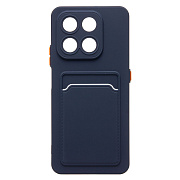 Чехол-накладка - SC337 с картхолдером для "Honor X7d 5G" (dark blue) (241710)