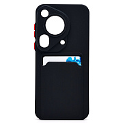 Чехол-накладка - SC337 с картхолдером для "Huawei Pura 70 Ultra Global" (black) (232865)
