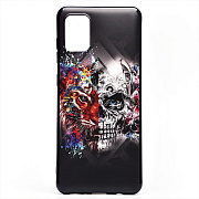 Чехол-накладка - SC185 для "Samsung SM-A315 Galaxy A31" (002) (black/orange)