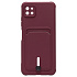 Чехол-накладка - SC304 с картхолдером для "Samsung SM-A226 Galaxy A22s 5G" (bordo) (208723)