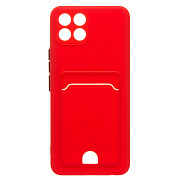 Чехол-накладка - SC315 с картхолдером для "Infinix Smart 6 HD" (red) 