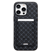 Чехол-накладка - SM022 SafeMag c картхолдером  для "Apple iPhone 14 Pro Max" (black)
