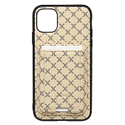 Чехол-накладка - SM022 SafeMag c картхолдером  для "Apple iPhone 11" (white)
