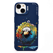 Чехол-накладка - SC335 для "Apple iPhone 14"  (овечка) (dark blue) (227050)