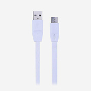 Кабель USB - micro USB Brera Black Diamond  100см 1,5A  (white)