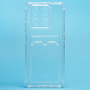 Чехол-накладка - SC276 с картхолдером для "Honor X7d 4G" (transparent) (242363)