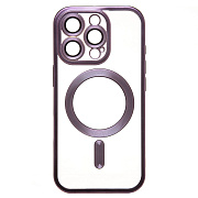 Чехол-накладка - SM027 SafeMag для "Apple iPhone 16 Pro" (dark violet)