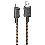 Кабель USB - Type-C Hoco X94 Leader 15W 100см 3A  (gold)