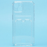 Чехол-накладка - SC300 с картхолдером для "Apple iPhone 14" (white)