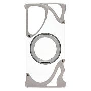 Чехол-накладка - SMZ08 Glassy SafeMag для "Samsung Galaxy S25 Ultra" (silver)