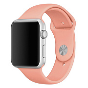 Ремешок - ApW Sport Band Apple Watch 42/44/45/49 mm силикон на кнопке (L) (papaya)