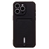 Чехол-накладка - SC304 с картхолдером для "Apple iPhone 15 Pro Max" (black) (228133)