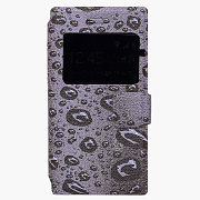 Универсальный чехол-книжка - с принтом 4.0 13.2x6.6x1.1 (007)  (grey)