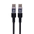 Кабель Type-C - Type-C Hoco U129 Spirit PD 60W 120см 3A  (black)