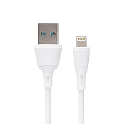 Кабель USB - Apple lightning Celebrat FLY-2I  100см 2,4A  (white)