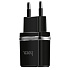 Адаптер Сетевой Hoco C12 (повр. уп.) 2USB 2,4A/10W (black)