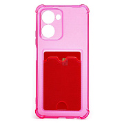 Чехол-накладка - SC276 с картхолдером для "OPPO realme C33" (pink)