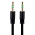 Кабель AUX (папа-папа) Activ Clean Line  100см   (black)