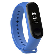 Ремешок - WB13 Xiaomi Mi Band 3/Mi Band 4 силикон на кнопке (регулируемый) (light blue)