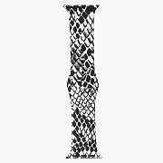 Ремешок - ApW17 Apple Watch 42/44/45/49 mm силикон на пряжке (008) (S) (black/silver)