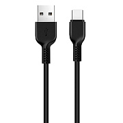 Кабель USB - Type-C Hoco X20 Snow Storm 18W 100см 3A  (black)