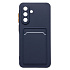 Чехол-накладка - SC337 с картхолдером для "Samsung Galaxy A36 5G" (dark blue)