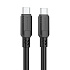 Кабель Type-C - Type-C Borofone BX81 60W 100см 3A  (black)