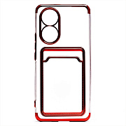 Чехол-накладка - SC305 с картхолдером для "Honor 50/nova 9" (red)