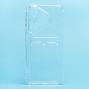 Чехол-накладка - SC278 с картхолдером для "Huawei Pura 70 Global" (transparent) (232827)