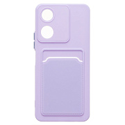 Чехол-накладка - SC337 с картхолдером для "Honor X5 Plus" (light violet) (233927)