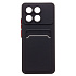 Чехол-накладка - SC337 с картхолдером для "Xiaomi Poco F6 Pro" (black) (233660)