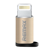 Адаптер Remax RA-USB2 micro USB/lightning (gold)