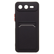 Чехол-накладка - SC337 с картхолдером для "Infinix Smart 10 Plus" (black) (240725)