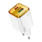 Адаптер Сетевой Hoco N52 USB/Type-C 3A/20W (white)