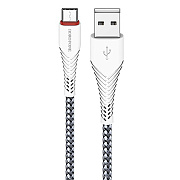 Кабель USB - Type-C Borofone BX25 Powerful 18W 100см 3A  (white)